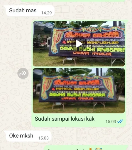 Pengiriman Papan Bunga Sumbersari Pagaden