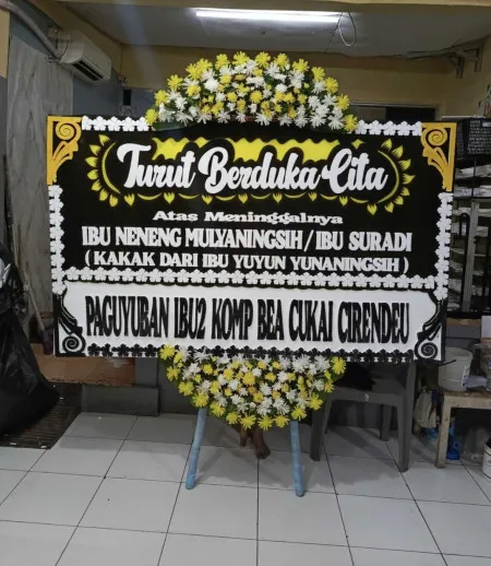 Papan Bunga Duka Sumbersari Pagaden